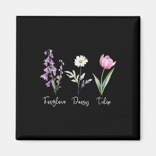 Imán Anti Trump Floral Flor Demócrata Presidente Libera