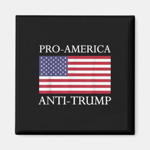 Imán Anti-trump pro-estadounidense - Bandera norteameri