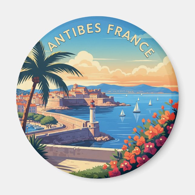 Imán Antibes France Travel (Frente)