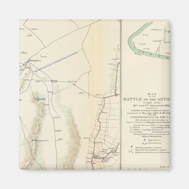 Imán Antietam, Suffolk, Gettysburg (Frente)