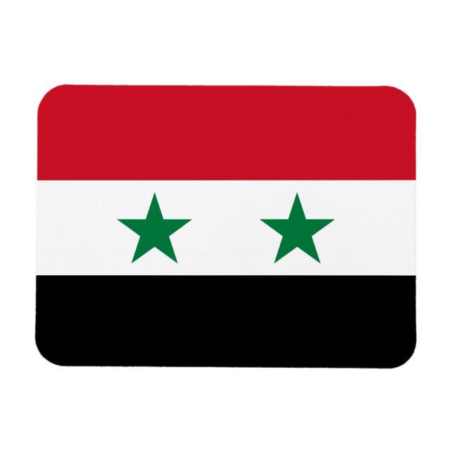 Imán Antigua bandera de Siria (Horizontal)