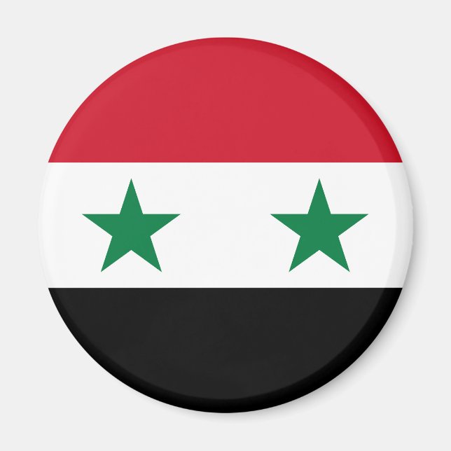 Imán Antigua bandera de Siria (Frente)