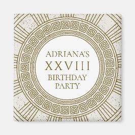 Imán Antigua fiesta de cumpleaños de Roma con elementos