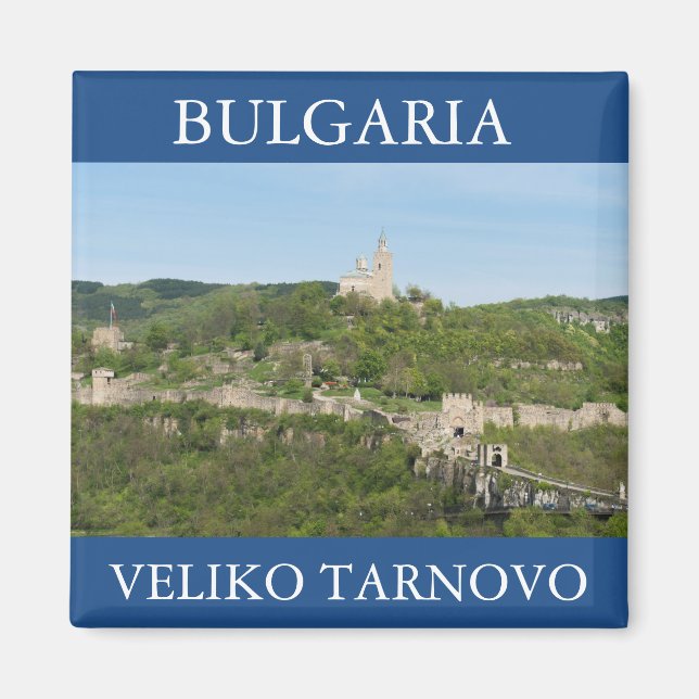 Imán Antigua fortaleza Tsarevets en Veliko Tarnovo, Bul (Frente)