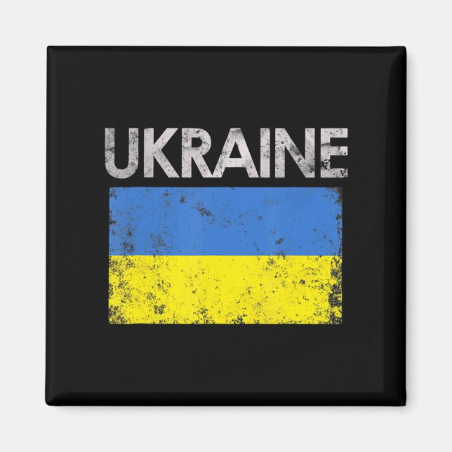 Imán Antigua Ucrania Orgullo de la bandera ucraniana 8 (Frente)