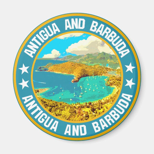 Imán Antigua y Barbuda (Frente)