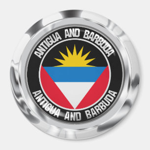 Imán Antigua y Barbuda Round Emblem