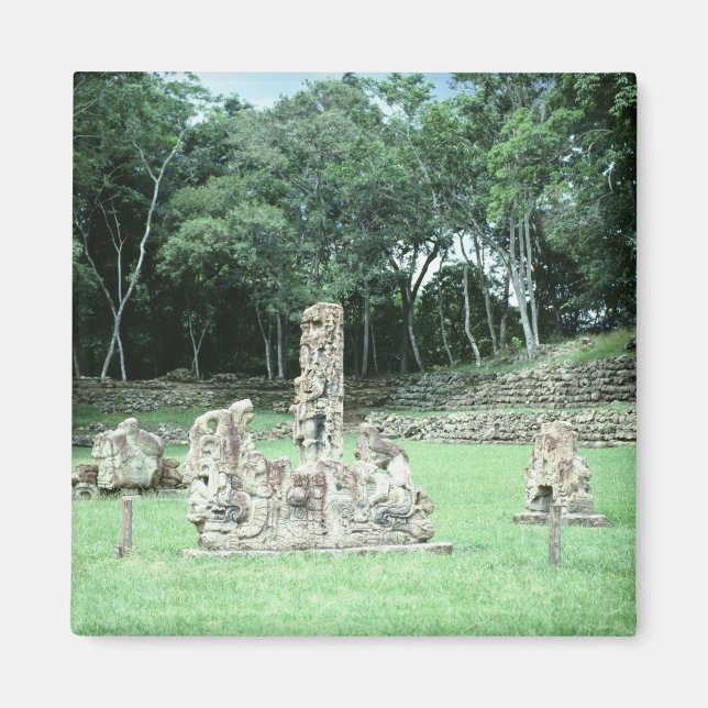 Imán Antiguas ruinas mayas Copan N.W. Honduras Foto (Frente)