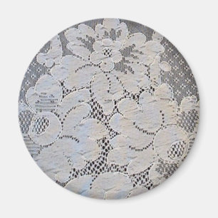 Imán Antiguo Alencon Lace Floral