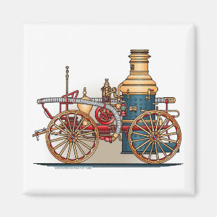 Imán Antiguo Camión de Bomba de Camión de Carrera