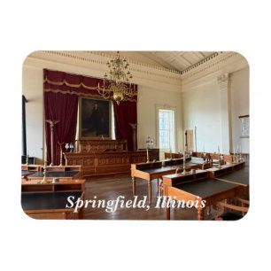 Imán Antiguo Capitolio Estatal en Springfield, IL