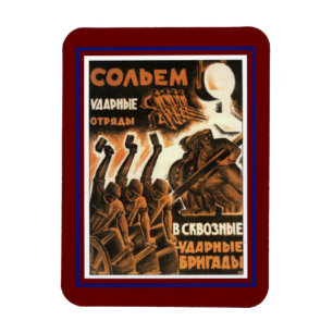 Imán Antiguo clásico Poster soviético de 1939