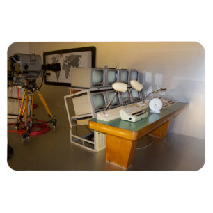 Imán antiguo estudio histórico de televisión