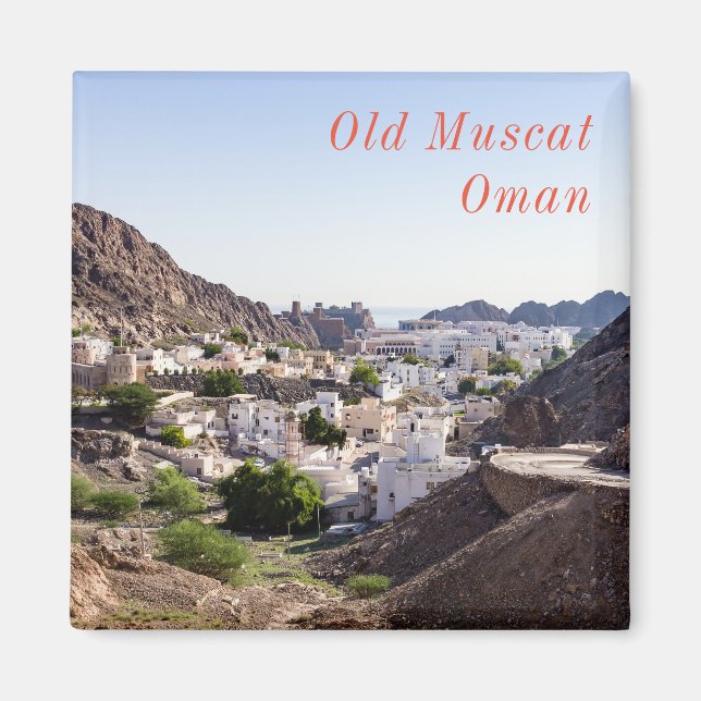 Imán Antiguo Muscat ciudad histórica original de Mascat (Frente)