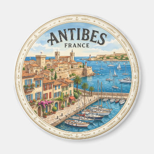 Imán Antiguo pueblo de Antibes Francia