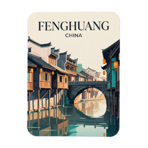 Imán Antiguo Pueblo de Fenghuang China