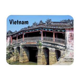 Imán Antiguo puente cubierto japonés en Hoi An - Vietna