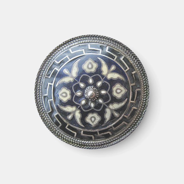 Imán Antique Jewelry Flower Pin Magnet  (Frente)