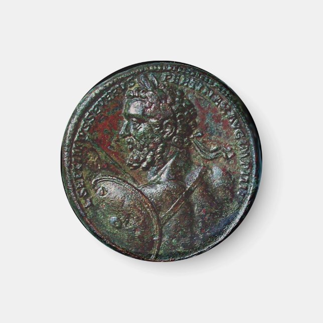 IMÁN ANTIQUE ROMAN BRONZE MEDALLION SEPTIMUS SEVERO (Frente)