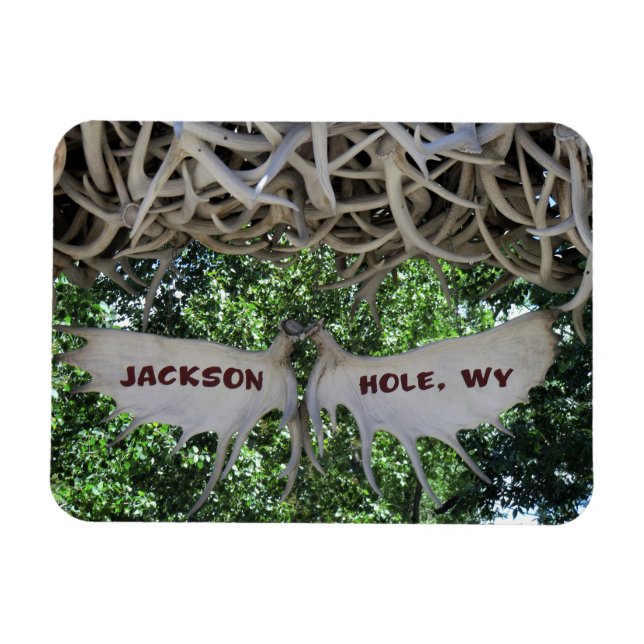 Imán Antlers Arch Jackson Hole, Wyoming Travel (Horizontal)