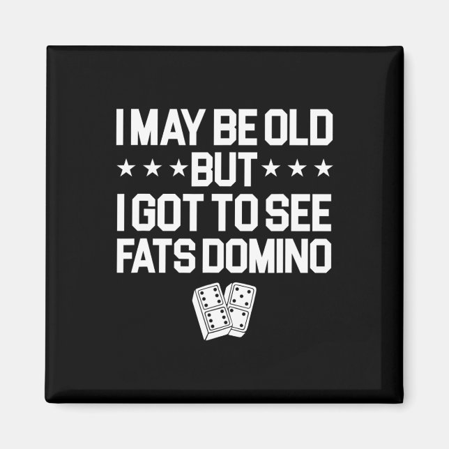 Imán Antoine Fats Domino Music Legend Fan I May Old (Frente)