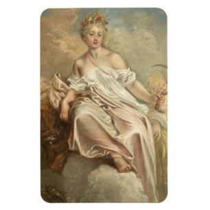 Imán Antoine Watteau Ceres (Verano) Photo Magnet