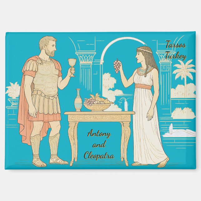 Imán Antony y y Cleopatra se reúnen en Tarsos, Turquía (Anverso)