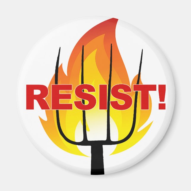 Imán Antorcha de resistencia y horquilla de cocina (Frente)