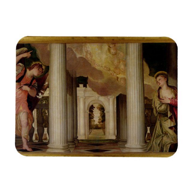 Imán Anunciación, c.1551-53 (aceite sobre lienzo) (Horizontal)