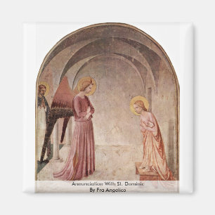 Imán Anunciación Con Santo Dominic Por Fra Angelico