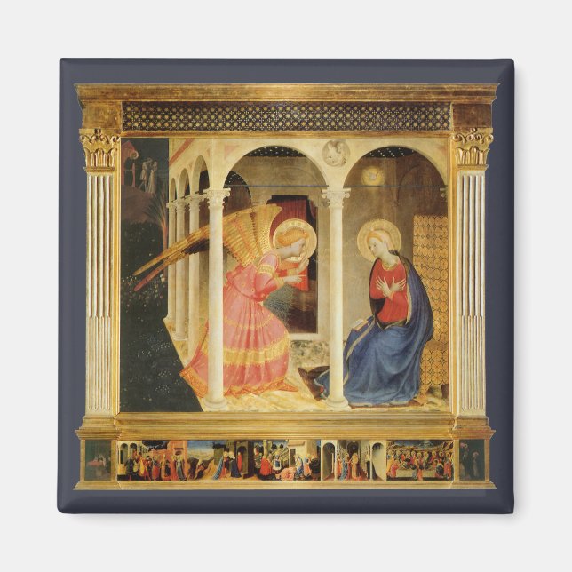 Imán Anunciación de Fra Angelico, Bella Artes del Renac (Frente)