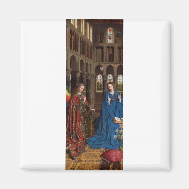 Imán Anunciación de Jan van Eyck (Frente)