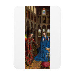 Imán Anunciación de Van Eyck Premium Luz de Catedral