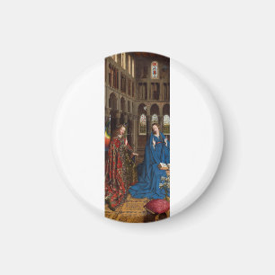 Imán Anunciación de Van Eyck Premium Luz de Catedral
