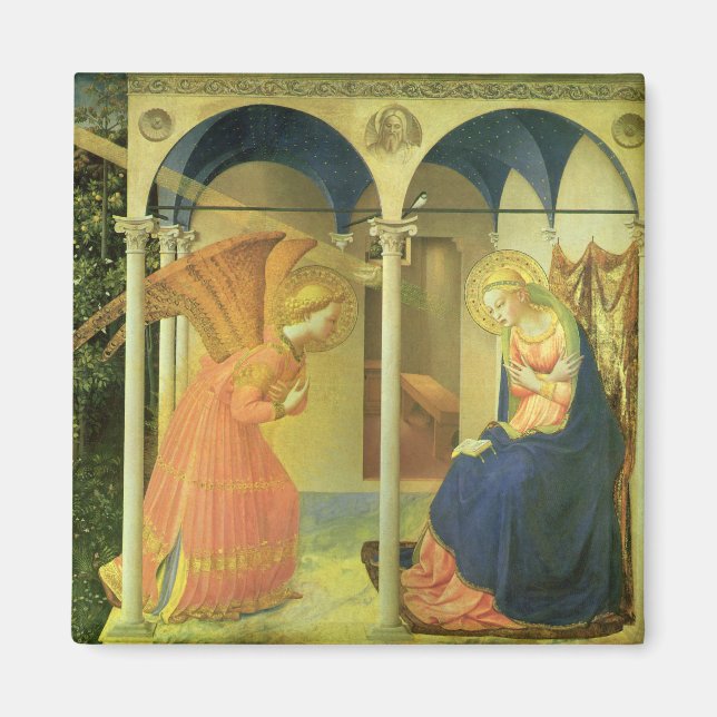Imán Anunciación del Prado por Fra Angelico (Frente)