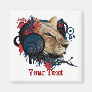 Imán anunciador de MC King - imanes de nevera de safari