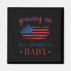 Imán Anunciando un Embarazo de un Bebe Totalmente Ameri