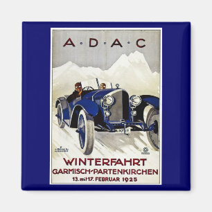 Imán Anuncio 1925 del automóvil del vintage de ADAC
