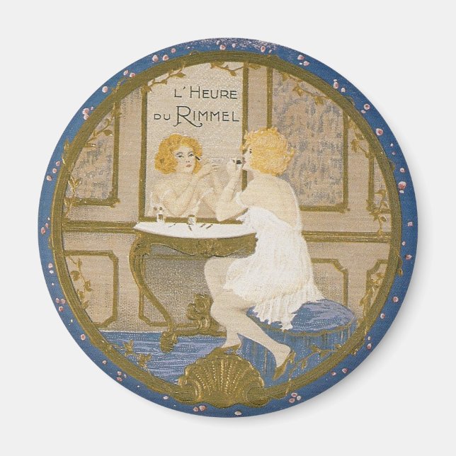Imán Anuncio cosmético vintage (Frente)