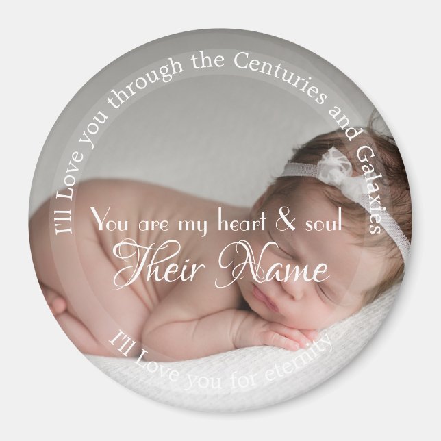 Imán Anuncio de bebé HAMbyWG (Frente)