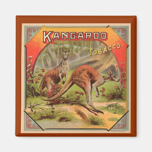 Imán Anuncio de canguro vintage