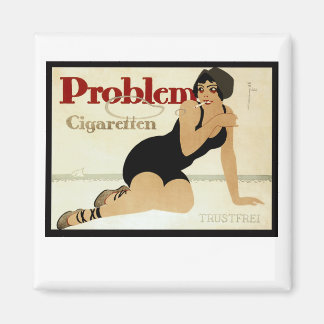 Imán Anuncio de cigarrillo problemático