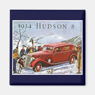 Imán Anuncio de cosecha Hudson 8 1934