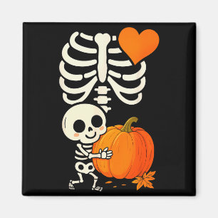 Imán Anuncio de Embarazo de Esqueleto de Halloween Soky