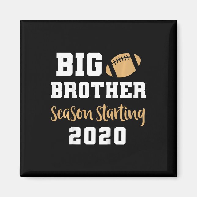 Imán Anuncio de embarazo de Footbyll de Kids Big Brothe (Frente)