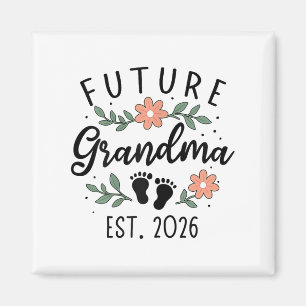 Imán Anuncio de embarazo de futura abuela 2026 para Gra
