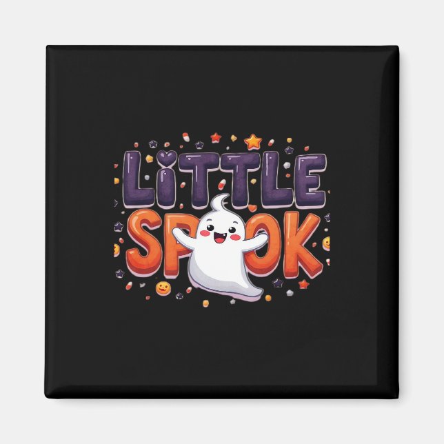 Imán Anuncio de embarazo de Halloween lindo (Frente)