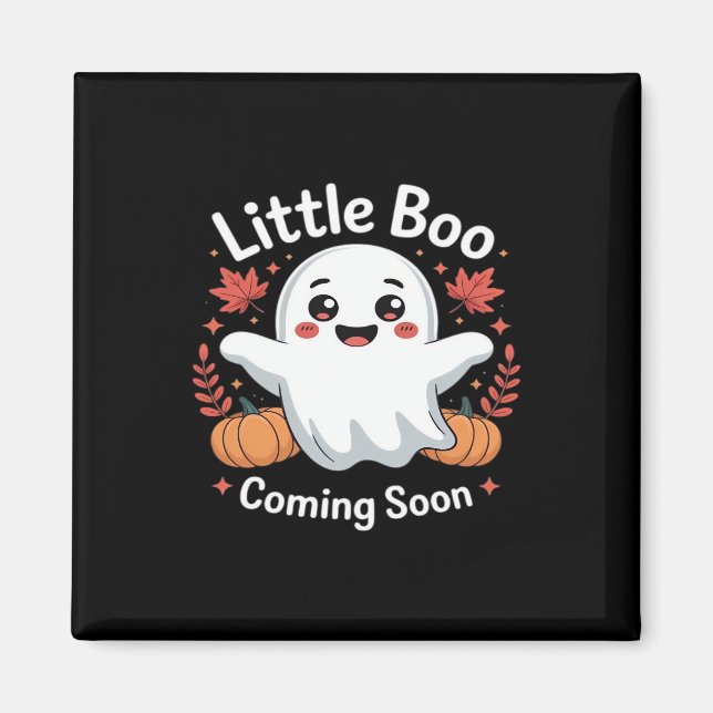 Imán Anuncio de embarazo de Halloween lindo (Frente)