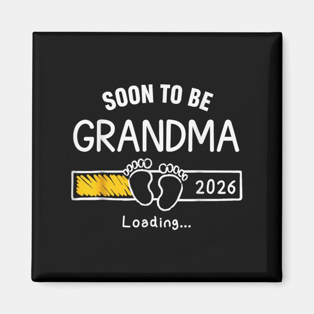 Imán Anuncio De Embarazo De La Abuela 2026 (Frente)