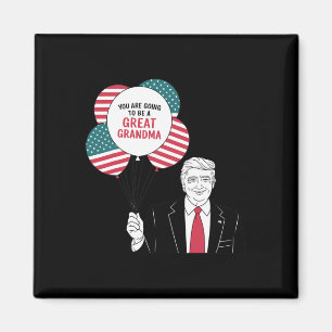 Imán Anuncio de embarazo de la nueva abuela Trump Ameri